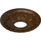 Ekena Millwork Leaf Ceiling Medallion (Canopies up to 4 3/4"), 11 3/8"OD x 3 5/8"ID x 1 1/8"P, Root Beer Crackle CM11LFRBC - alternate 4